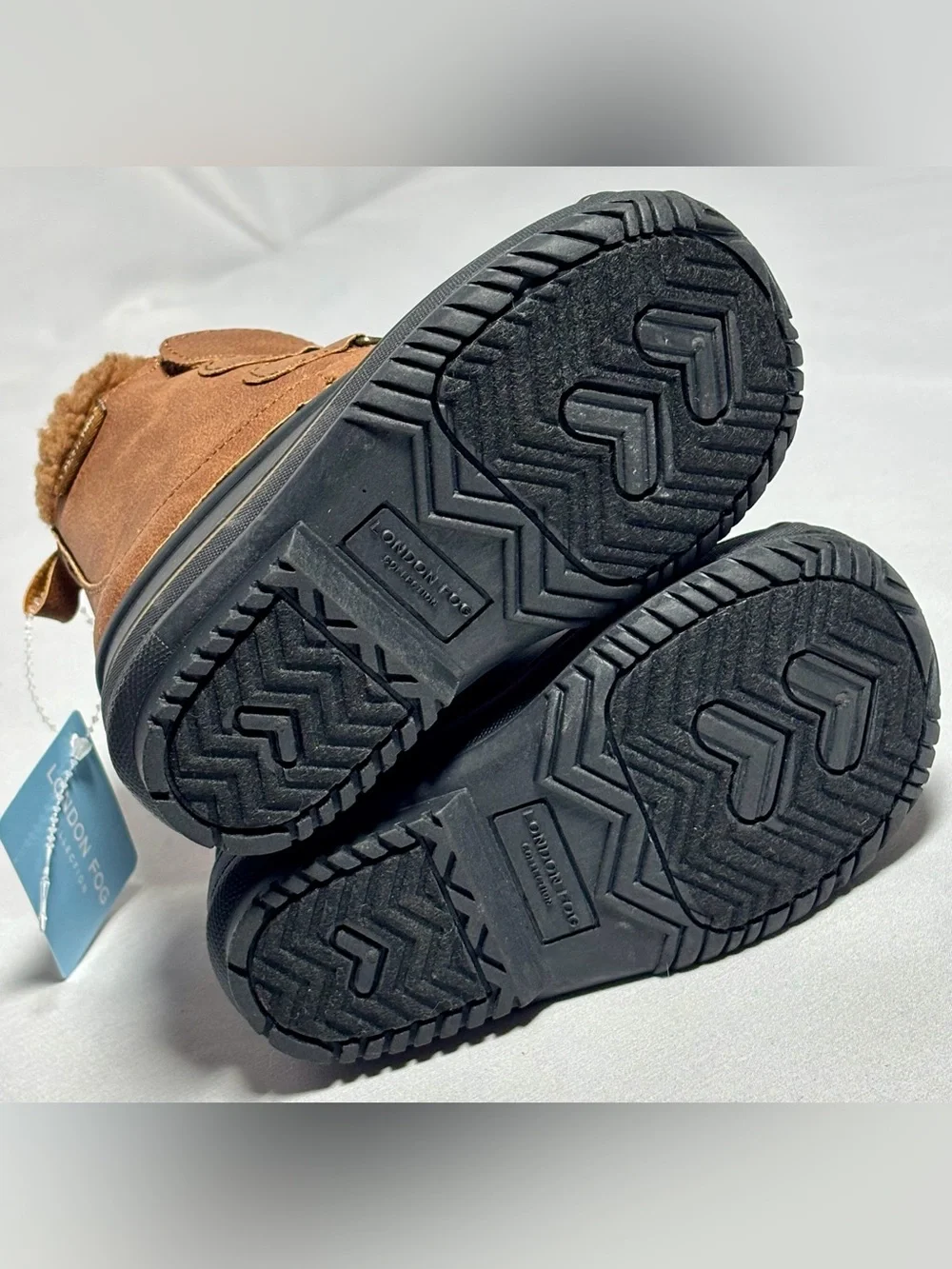 London Fog Lined Winter Snow Boots Toddler Size 6 Brown Black New w Tags